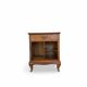 Antique Italian bedside table in solid walnut, 1920s/1930s