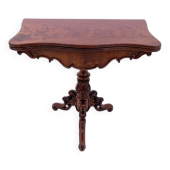 Table à cartes ancienne d'environ 1870. Après rénovation.