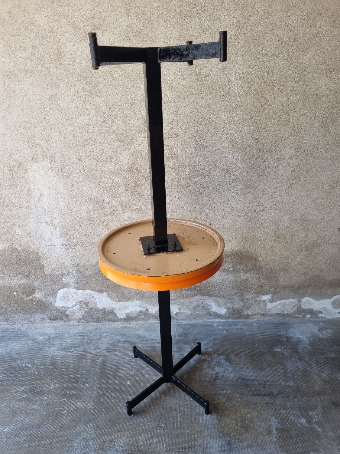 Bistro table, werzalit pedestal table from 1970