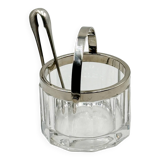 Arnolfo Di Cambio Vintage Ice Bucket in Crystal and Metal, 1980s