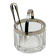 Arnolfo Di Cambio Vintage Ice Bucket in Crystal and Metal, 1980s
