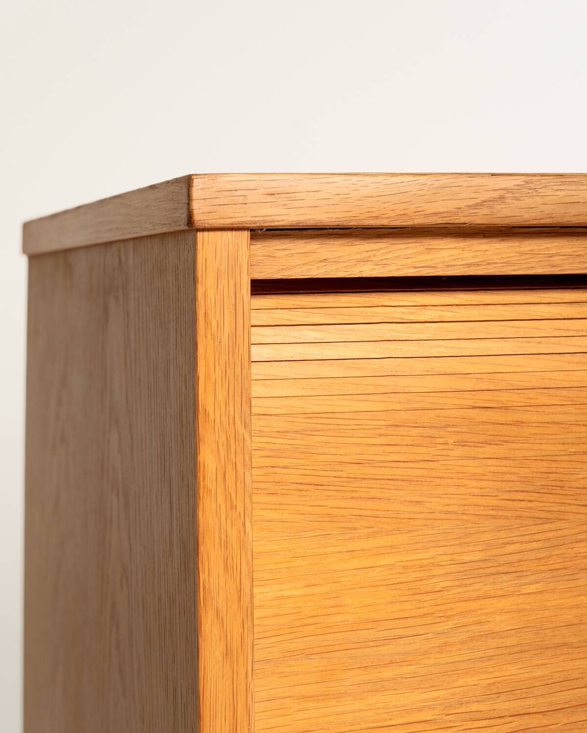 Kinnarps Oak Tambour Document Cabinet, Sweden