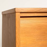 Kinnarps Oak Tambour Document Cabinet, Sweden