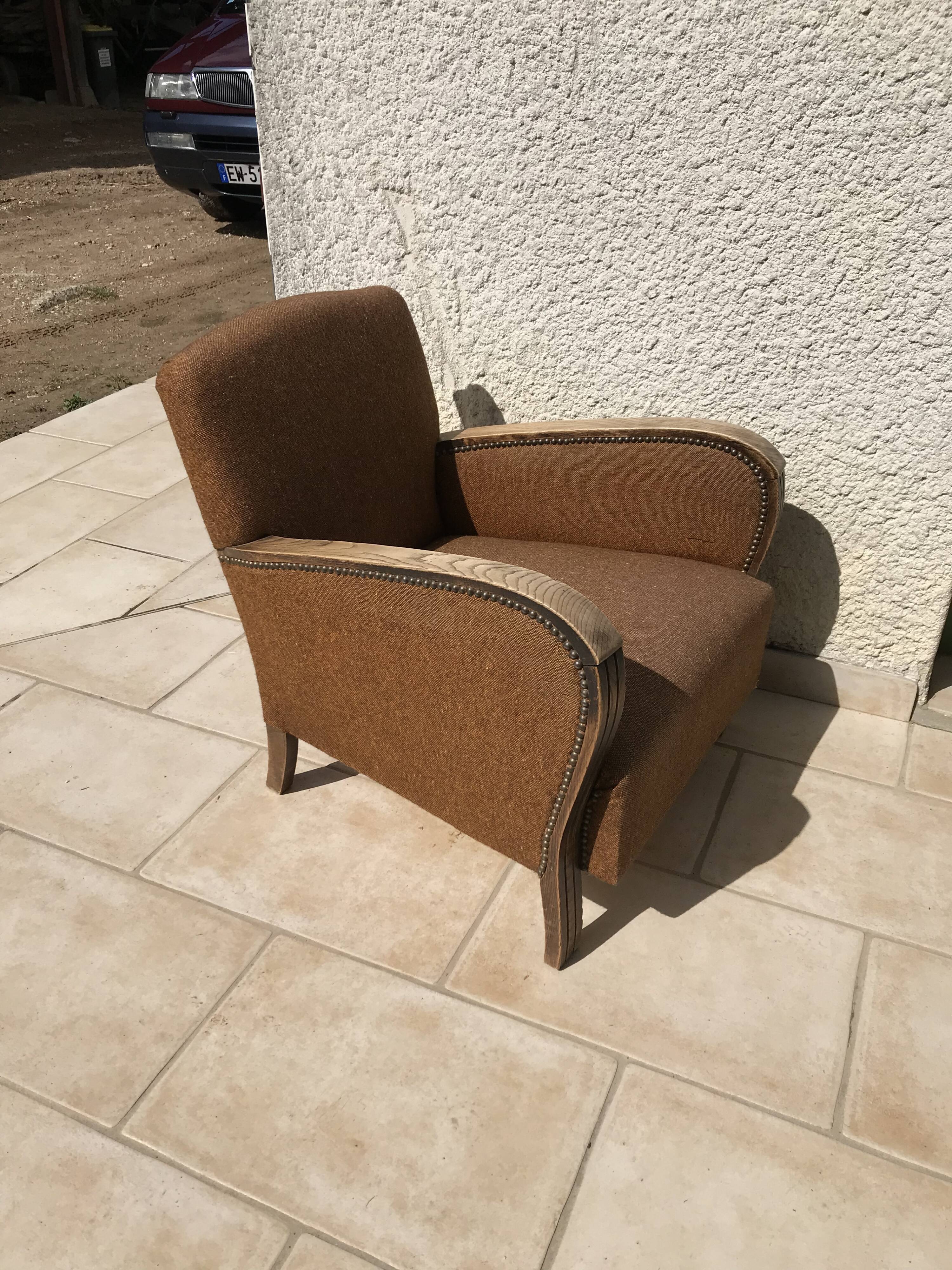 Art deco club armchair