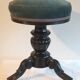 Napoleon III piano stool - tripod, doe feet