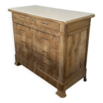 Antique 4-drawer airbrushed chest of drawers