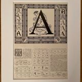 Lithograph letter A - 1930