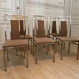 6 chaises Belgo Chrom, 1980s