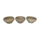 Set de 3 bols en grès émaillé 17cm