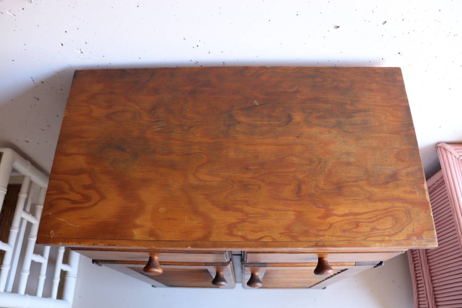 Small vintage wooden sideboard