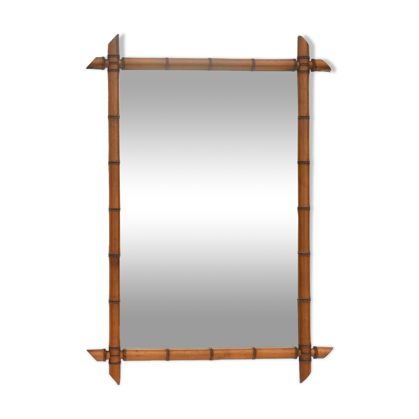 Bamboo-style mirror  75x102cm