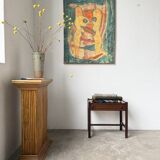 Jacques Hauville bedside table Roche Bobois mahogany