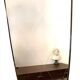 Miroir Art Déco en laiton de forme libre 78 cm