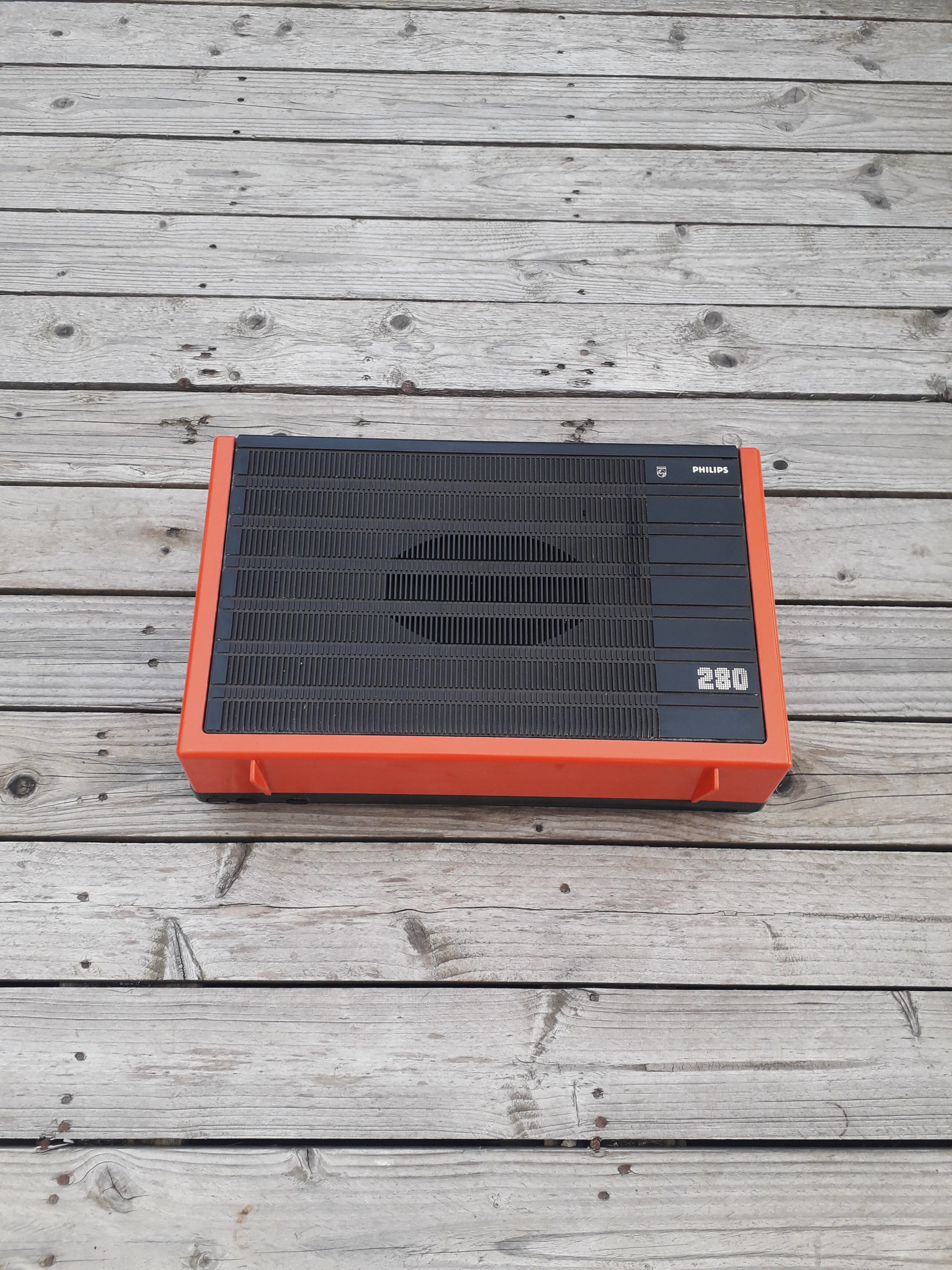 Portable record player vintage Philips 280 1970-80