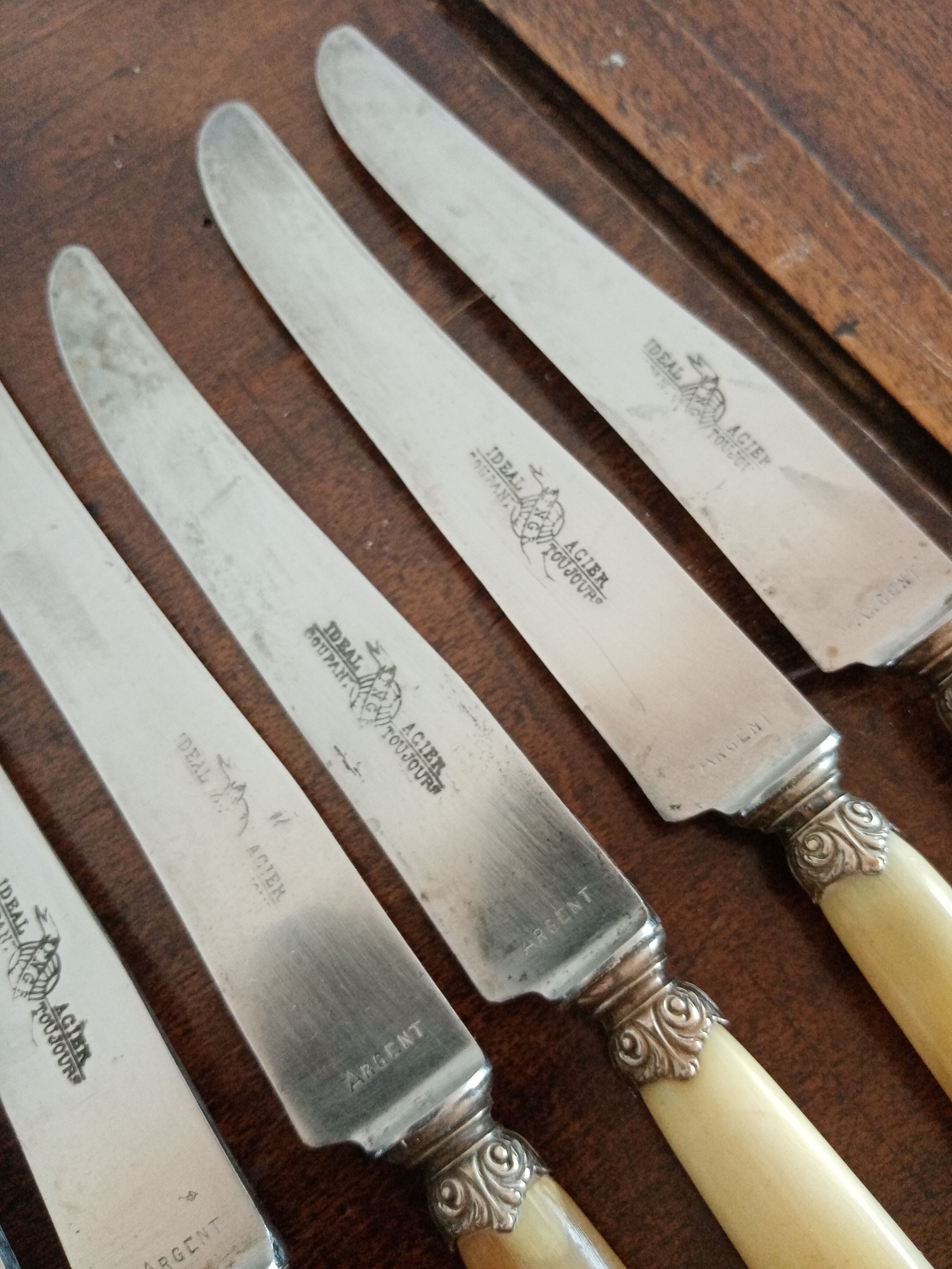 Suite 12 cheese knives dessert nineteenth horn handle