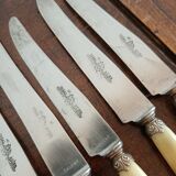 Suite 12 cheese knives dessert nineteenth horn handle