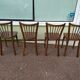 Lot de 4 chaises de bistrot bois Baumann