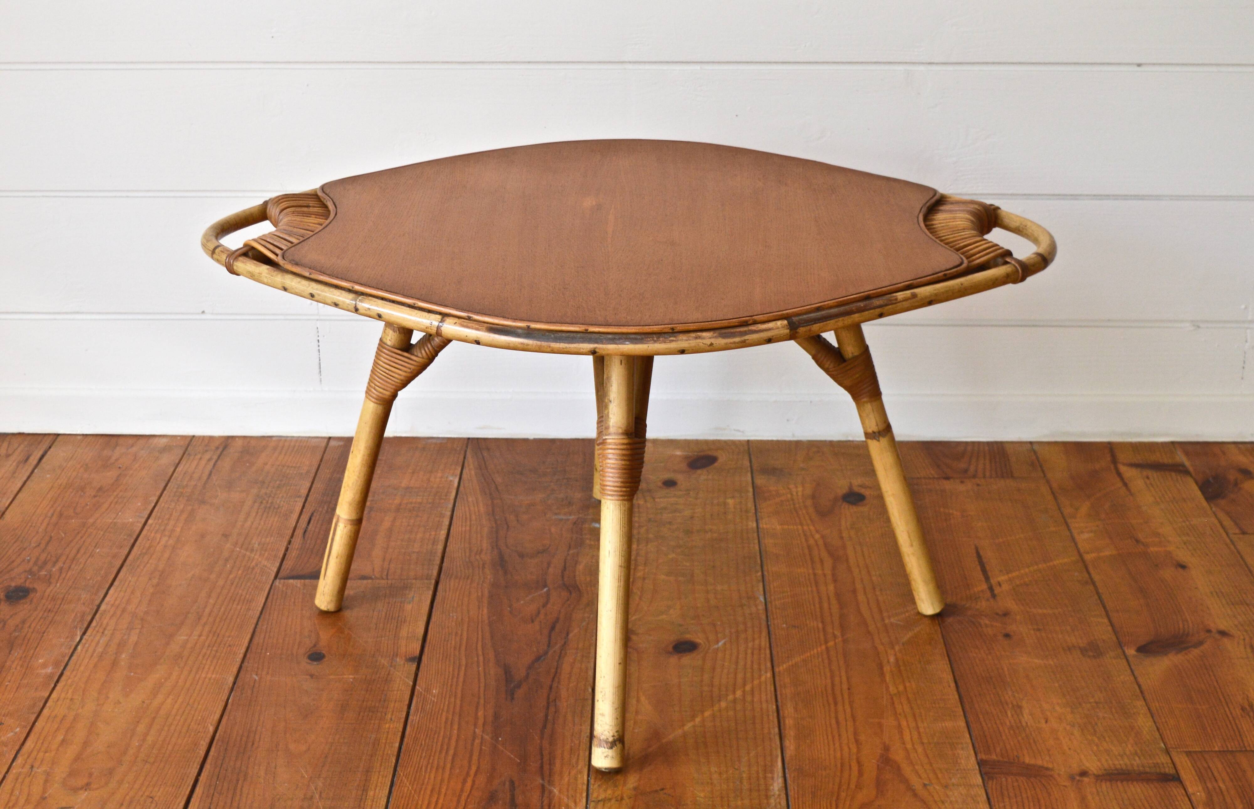 Janine Abraham rattan coffee table