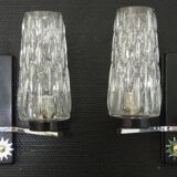 Pair of wall lights from the 1950s-1960s with a push switch