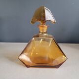 Art Deco liqueur carafe in amber glass
