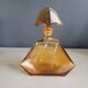 Art Deco liqueur carafe in amber glass