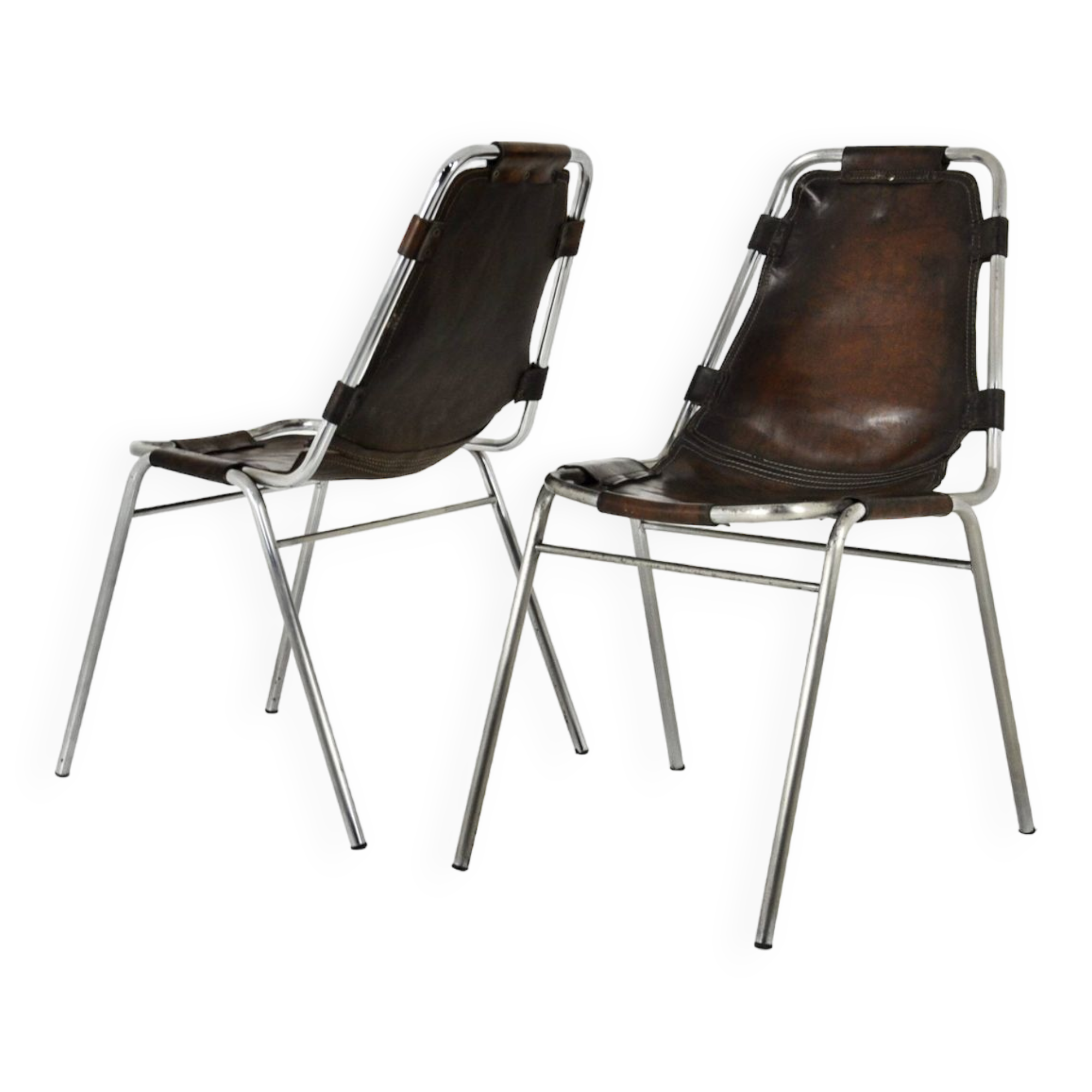 Chaises Les Arcs par Dalvera 1960s, lot de 2