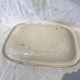 Plat en porcelaine craquelée