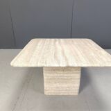 Travertine coffee table from the 1970s, Italy