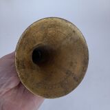 Swedish three-branch brass candlestick