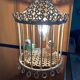 Bird cage lamp in vintage ceramics 50 years