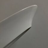 Plat navette centre de table en porcelaine 19e blanche