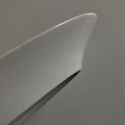 19th century white porcelain shuttle centerpiece dish