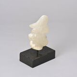 White stone sculpture by v.bee, switzerland