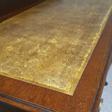 Bureau ancien en merisier et cuir vert