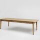 Grande table de ferme rustique en bois d'orme, France vers 1800