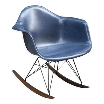 Rocking chair RAR Navy Blue by Charles & Ray Eames - Herman Miller-1970