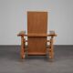 Fauteuil moderniste dans le style de Gerrit Rietveld, Pays-Bas, années 1980.