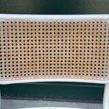 Set of 4 Cesca b32 model chairs in white by Marcel Breuer