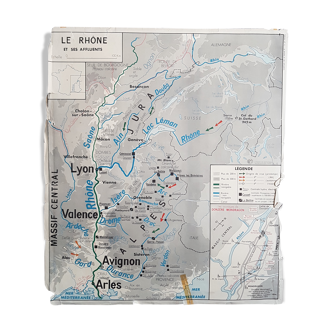 Map france, school poster