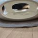 Vintage Space Age coffee table 1970 - White design, blue glass, plastic