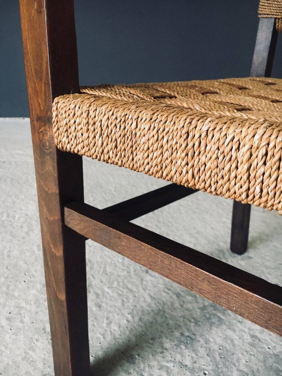 Modernist Bauhaus Rope Armchairs by Erich Dieckmann, Germany, 1930s, Set of 3