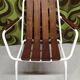 Salon de jardin vintage scandinave Daneline Teck Danemark 1960"