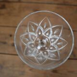 Set of 6 Harlequin water glasses in Reims crystal glass 1950