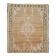 Vintage Turkish Hand-Knotted Wool Cotton Brown Area Rug 69x71