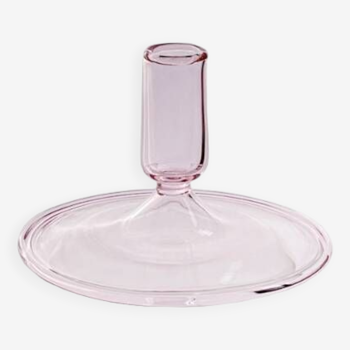 Pink Flat Candle Holder