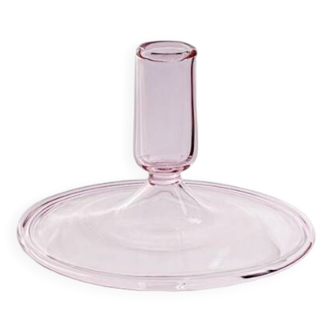 Pink Flat Candle Holder