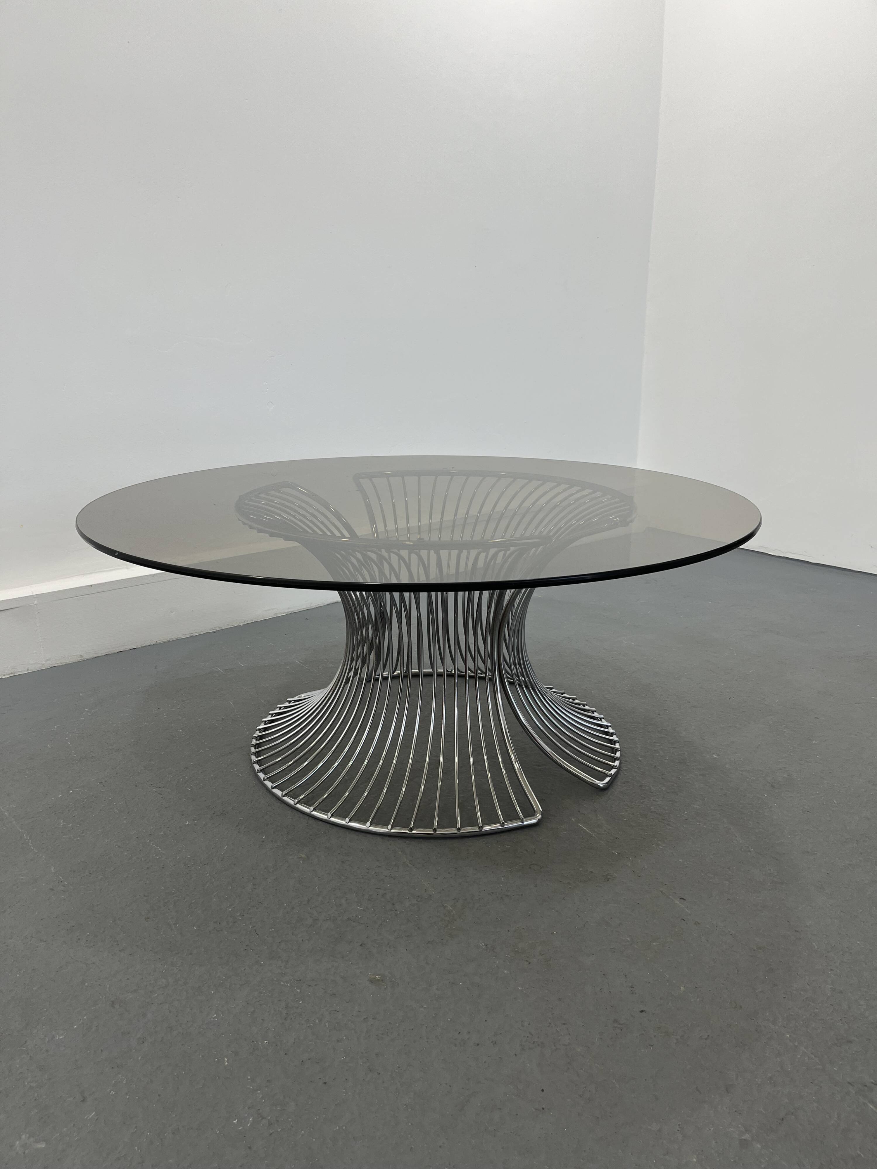 Coffe table smoke glass,1980s