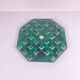 Octagonal malachite solitaire game, 1950/70