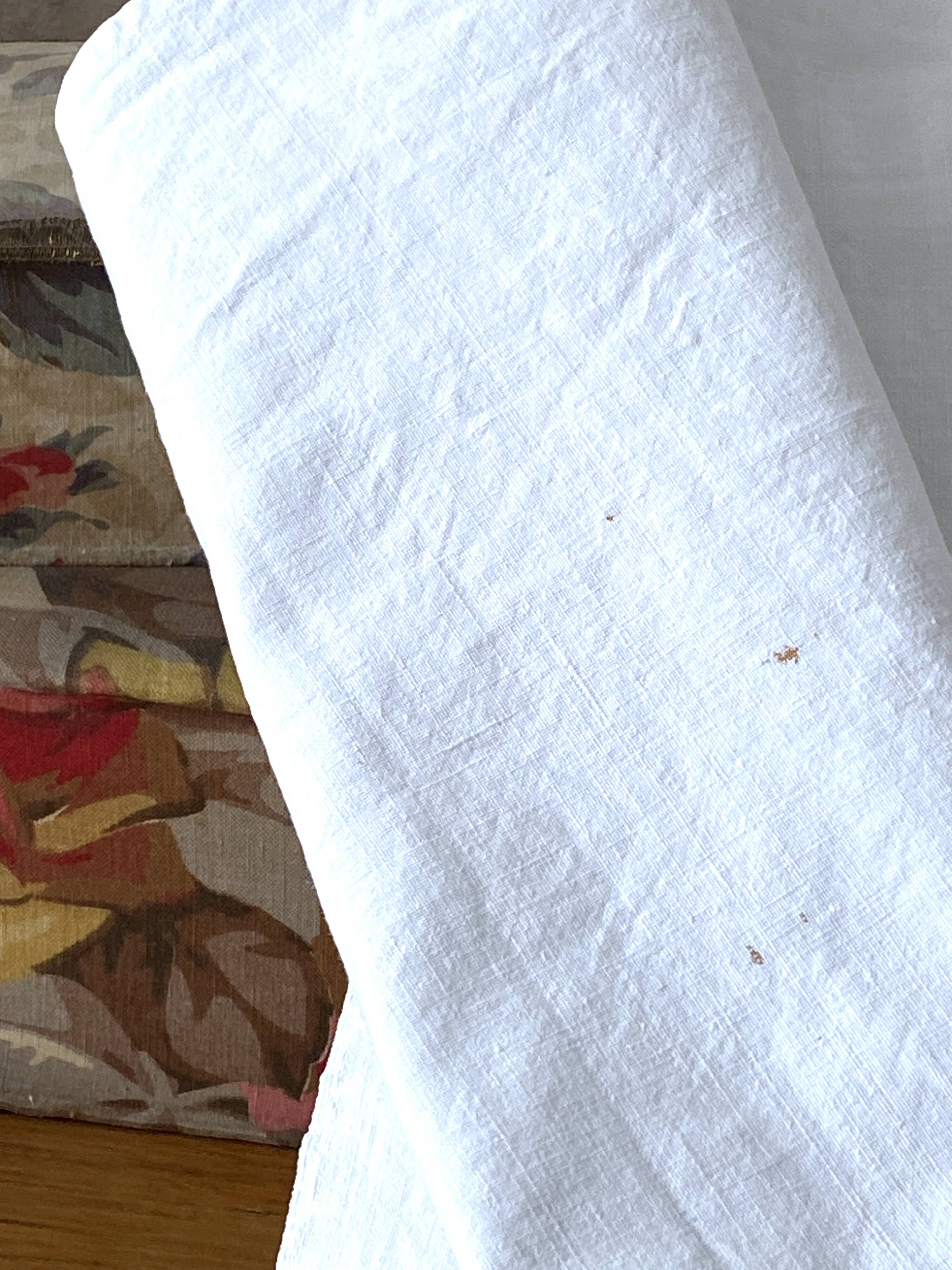 Drap métis avec monogramme