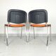 Orange office chairs, 1980s